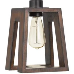 7" X 7" X 17" Biel Wood Pendant Medium Oak - Cal Lighting -Lighting Specialty Store GUEST 01401026 2a09 4792 824c d495b1385750