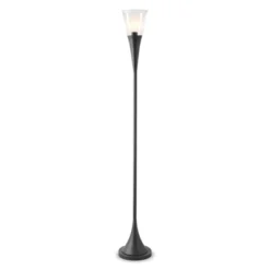 Glass Floor Lamp In Black - Henn&Hart -Lighting Specialty Store GUEST 02414e38 f7db 4ab7 9eab 2e9b2bf5aecd