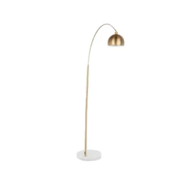 Marble And Metal March Contemporary Floor Lamp Gold (Includes LED Light Bulb) - LumiSource -Lighting Specialty Store GUEST 02b2a4f0 e762 45ad 8564 a7cee600cfcf