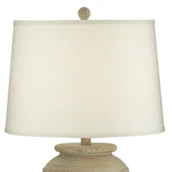 John Timberland Austin 28" Tall Jug Southwest Farmhouse Rustic Table Lamps Set Of 2 Sand Toned Ridged Finish Cream Shade Living Room Bedroom Bedside -Lighting Specialty Store GUEST 033feddc d7ec 407f 9fed 7bf072f08c32