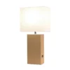 21" Lexington Leather Base Modern Home Decor Bedside Table Lamp With USB Charging Port And Fabric Shade - Lalia Home 1 21" Lexington Leather Base Modern Home Decor Bedside Table Lamp With USB Charging Port And Fabric Shade - Lalia Home -Lighting Specialty Store GUEST 04643c7c 4a9d 4869 aafc ffe57fce7bb8