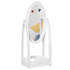HOMCOM Full Length Mirror For Children, Adjustable To Be Viewed From Multiple Angles Dress-up And Make-up, White -Lighting Specialty Store GUEST 04e73d10 cda7 4099 86ee 44c874d8ee78