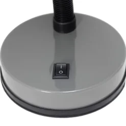 14.25" Traditional Fundamental Metal Desk Task Lamp And Bowl Shaped Shade With Flexi Gooseneck Gray - Creekwood Home -Lighting Specialty Store GUEST 06024708 cfb1 49a7 b56e b0abf930f1a9