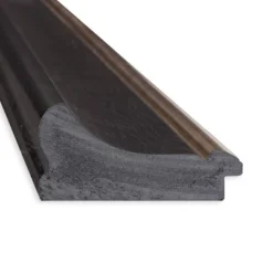 33" X 33" Non-Beveled Vogue Black Bathroom Wall Mirror - Amanti Art