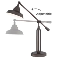 Franklin Iron Works Turnbuckle Rustic Farmhouse Desk Lamp 25" High Oil Rubbed Bronze With USB Charging Port LED Adjustable Metal Shade For Bedroom 14 Franklin Iron Works Turnbuckle Rustic Farmhouse Desk Lamp 25" High Oil Rubbed Bronze With USB Charging Port LED Adjustable Metal Shade For Bedroom -Lighting Specialty Store GUEST 0aa40bbd a767 4cc4 a4c1 003bb864102f
