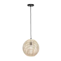 Ball Shaped Rattan Pendant Light Beige - Lalia Home -Lighting Specialty Store GUEST 0b707016 8b87 4038 82f5 3092ea608d4f