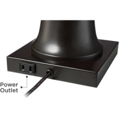 Regency Hill Hadley Modern Table Lamps Set Of 2 26" High Bronze With AC Power Outlet Light Brown Drum Shade For Bedroom Living Room Bedside House Desk 12 Regency Hill Hadley Modern Table Lamps Set Of 2 26" High Bronze With AC Power Outlet Light Brown Drum Shade For Bedroom Living Room Bedside House Desk -Lighting Specialty Store GUEST 0d9ed2d0 3d6f 4f9f 88fc 3be14da931bc