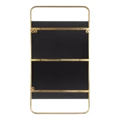 20" X 36" Nobles Radius Corner Framed Decorative Wall Mirror Gold - Kate & Laurel All Things Decor 10 20" X 36" Nobles Radius Corner Framed Decorative Wall Mirror Gold - Kate & Laurel All Things Decor -Lighting Specialty Store GUEST 0e545769 bffa 4cb5 8f0d 30981c3c6d7c