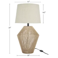 23" Natural Jute Woven Table Lamp - Nourison -Lighting Specialty Store GUEST 128a2505 550d 43aa 808f 8fc7c3f7a129