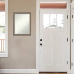 21" X 27" Non-Beveled Eva Brown Narrow Wall Mirror - Amanti Art -Lighting Specialty Store GUEST 15becb16 3bf7 47f4 bc1e 178e1ee9b162