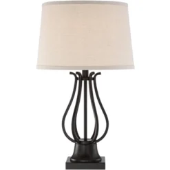 Regency Hill Hadley Modern Table Lamps Set Of 2 26" High Bronze With AC Power Outlet Light Brown Drum Shade For Bedroom Living Room Bedside House Desk 15 Regency Hill Hadley Modern Table Lamps Set Of 2 26" High Bronze With AC Power Outlet Light Brown Drum Shade For Bedroom Living Room Bedside House Desk -Lighting Specialty Store GUEST 16a6e205 fb10 4972 8e8c 6e2096b84bcc