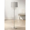 360 Lighting Modern Floor Lamp 62.5" Tall Satin Steel Chrome Crystal Chandelier Platinum Gray Silk Drum Shade For Living Room Reading Bedroom 1 360 Lighting Modern Floor Lamp 62.5" Tall Satin Steel Chrome Crystal Chandelier Platinum Gray Silk Drum Shade For Living Room Reading Bedroom -Lighting Specialty Store GUEST 17e37c58 9b1c 422b 8f8e ea2257db943b
