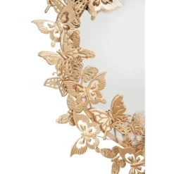 Metal Butterfly Round 3D Wall Mirror Gold - Olivia & May -Lighting Specialty Store GUEST 1de5354c e6d0 48e1 9e7c 76970b426dc8