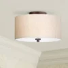 Regency Hill Sylvan Modern Ceiling Light Semi Flush Mount Fixture 14" Wide Bronze 3-Light Oatmeal Fabric Drum Shade For Bedroom Kitchen Living Room 2 Regency Hill Sylvan Modern Ceiling Light Semi Flush Mount Fixture 14" Wide Bronze 3-Light Oatmeal Fabric Drum Shade For Bedroom Kitchen Living Room -Lighting Specialty Store GUEST 20a67e5c 0f6b 427c ac48 c96dec7ce982