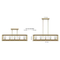 LED 5-Light Metal/Glass Anna Linear Pendant - JONATHAN Y -Lighting Specialty Store GUEST 232380ff 4ff3 411b a344 8714101e6af2