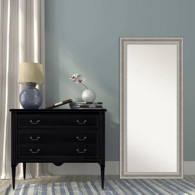 30" X 66" Parlor Silver Framed Full Length Floor/Leaner Mirror - Amanti Art 8 30" X 66" Parlor Silver Framed Full Length Floor/Leaner Mirror - Amanti Art - Image 6