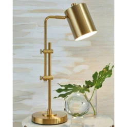 Baronvale Metal Desk Lamp Brass - Signature Design By Ashley