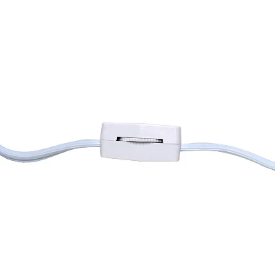 9.45" 2pk Petite Ceramic Oblong Bedside Table Desk Lamps With Matching Tapered Drum Shade Blue - Creekwood Home 6 9.45" 2pk Petite Ceramic Oblong Bedside Table Desk Lamps With Matching Tapered Drum Shade Blue - Creekwood Home - Image 4