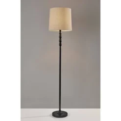 58" 3-way William Floor Lamp Black - Adesso -Lighting Specialty Store GUEST 26871e49 64dc 4f9c ba56 dc001a8613c4