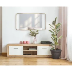 20" X 36" Nobles Radius Corner Framed Decorative Wall Mirror Gold - Kate & Laurel All Things Decor 11 20" X 36" Nobles Radius Corner Framed Decorative Wall Mirror Gold - Kate & Laurel All Things Decor -Lighting Specialty Store GUEST 275009a0 c18e 4e65 a8cb fd518f72c47c