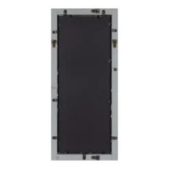 13" X 30" Bakersfiel Windowpane Wall Mirror Gray - Kate & Laurel All Things Decor -Lighting Specialty Store GUEST 28746ff5 5722 4e90 9156 1c82303838e0