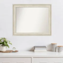 33" X 27" Non-Beveled Regal Birch Cream Wall Mirror - Amanti Art -Lighting Specialty Store GUEST 2a351ceb 367f 4829 81ec 093c012ad7d9