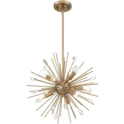 Possini Euro Design Janae Warm Gold Sputnik Chandelier 18" Wide Modern Crystal 9-Light Fixture For Dining Room House Foyer Kitchen Island Entryway 13 Possini Euro Design Janae Warm Gold Sputnik Chandelier 18" Wide Modern Crystal 9-Light Fixture For Dining Room House Foyer Kitchen Island Entryway -Lighting Specialty Store GUEST 2e997609 da2e 4ca8 8a77 308c79588cd7