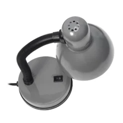 14.25" Traditional Fundamental Metal Desk Task Lamp And Bowl Shaped Shade With Flexi Gooseneck Gray - Creekwood Home -Lighting Specialty Store GUEST 30737a20 51ef 41f5 8002 631da44a7d10