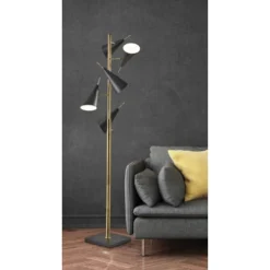 71.5" Owen Tree Lamp Black - Adesso -Lighting Specialty Store GUEST 30cde228 e613 40cf 8e51 6b0c4fd835da