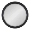 18" X 18" Hogan Round Framed Decorative Wall Mirror Black - Kate & Laurel All Things Decor -Lighting Specialty Store GUEST 3572bfc6 3c2f 41f0 9440 54a04107833f