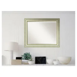 Vegas Silver Framed Wall Mirror - Amanti Art -Lighting Specialty Store GUEST 37731488 81fa 4134 a12c c0b816dae5df