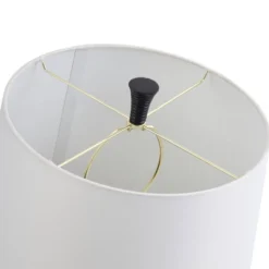 Logan Pear Shaped Sleek Table Lamp With Fabric Shade Black/White - StyleCraft -Lighting Specialty Store GUEST 391e5e1a 4b09 41bd 9ffd 763b28ceddce