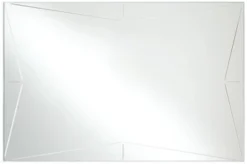 Possini Euro Design Relevei Rectangular Vanity Decorative Wall Mirror Modern Silver Wood Metal Frame 26" Wide Bathroom Bedroom Home -Lighting Specialty Store GUEST 3d4a18dd cc3a 485a 83c4 531d5e9e21f6