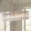 Possini Euro Design Mirabell Chrome Linear Island Pendant Chandelier 34" Wide Modern LED Clear Glass Crystal 6-Light Fixture For Dining Room Kitchen -Lighting Specialty Store GUEST 3d7a54d9 934c 40a6 a587 eb408c58c24b