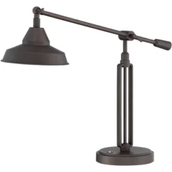 Franklin Iron Works Turnbuckle Rustic Farmhouse Desk Lamp 25" High Oil Rubbed Bronze With USB Charging Port LED Adjustable Metal Shade For Bedroom 17 Franklin Iron Works Turnbuckle Rustic Farmhouse Desk Lamp 25" High Oil Rubbed Bronze With USB Charging Port LED Adjustable Metal Shade For Bedroom -Lighting Specialty Store GUEST 3ecb5d12 0b70 48f1 bf69 d4c7f77275a1