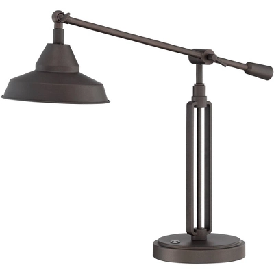 Franklin Iron Works Turnbuckle Rustic Farmhouse Desk Lamp 25" High Oil Rubbed Bronze With USB Charging Port LED Adjustable Metal Shade For Bedroom 10 Franklin Iron Works Turnbuckle Rustic Farmhouse Desk Lamp 25" High Oil Rubbed Bronze With USB Charging Port LED Adjustable Metal Shade For Bedroom - Image 8