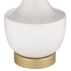 360 Lighting Nesbit Modern Mid Century Table Lamps 25" High Set Of 2 White Ceramic With USB Charging Port Drum Shade For Bedroom Living Room Bedside 17 360 Lighting Nesbit Modern Mid Century Table Lamps 25" High Set Of 2 White Ceramic With USB Charging Port Drum Shade For Bedroom Living Room Bedside -Lighting Specialty Store GUEST 4091fd95 6789 4c3e 87bb 8a826b13bf27