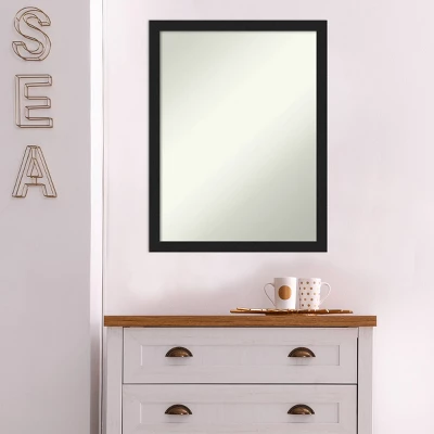 20" X 26" Non-Beveled Grace Brushed Metallic Black Narrow Wall Mirror - Amanti Art 8 20" X 26" Non-Beveled Grace Brushed Metallic Black Narrow Wall Mirror - Amanti Art - Image 6