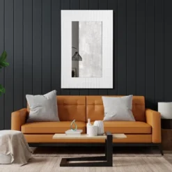 Hyperick Rectangle Solid Wood Wall Mirror-The Pop Home