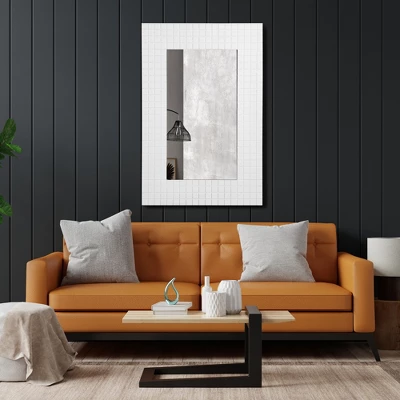 Hyperick Rectangle Solid Wood Wall Mirror-The Pop Home 3 Hyperick Rectangle Solid Wood Wall Mirror-The Pop Home