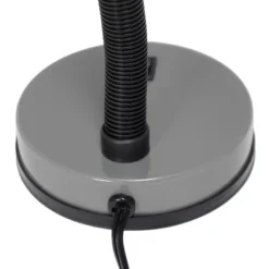 14.25" Traditional Fundamental Metal Desk Task Lamp And Bowl Shaped Shade With Flexi Gooseneck Gray - Creekwood Home -Lighting Specialty Store GUEST 4253e476 61b5 4b14 b556 1df37a1f8270