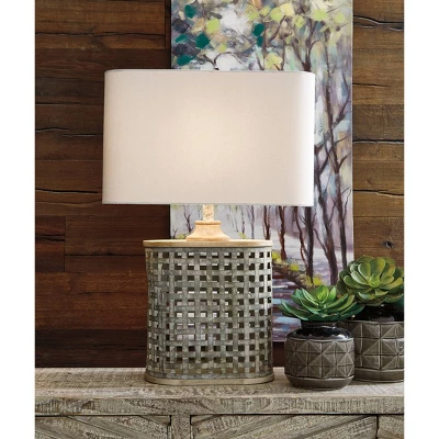 Deondra Metal Table Lamp Gray - Signature Design By Ashley 3 Deondra Metal Table Lamp Gray - Signature Design By Ashley