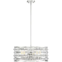Possini Euro Design Smart Polished Nickel Chandelier 20" Wide Modern Drum Clear Crystal 6-Light Fixture For Dining Room House Foyer Kitchen Island 12 Possini Euro Design Smart Polished Nickel Chandelier 20" Wide Modern Drum Clear Crystal 6-Light Fixture For Dining Room House Foyer Kitchen Island -Lighting Specialty Store GUEST 454c71ec dca7 41f6 9157 abb34aa27ba3