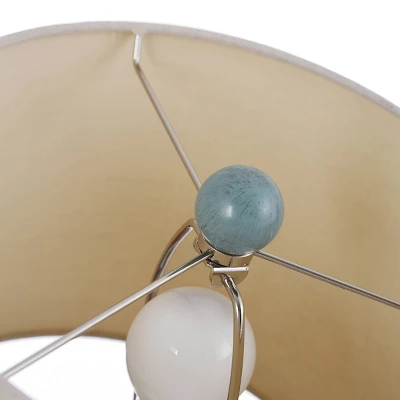 Ceramic Table Lamp Turquoise - StyleCraft 5 Ceramic Table Lamp Turquoise - StyleCraft - Image 3