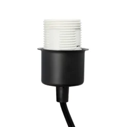 Etagere Organizer Wood Accented Storage Shelf And Wine Rack With Linen Shade Floor Lamp Black - Elegant Designs -Lighting Specialty Store GUEST 4628fdaa 718b 4655 b3af 34b8901b398f