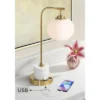 Possini Euro Design Barclay Modern Desk Lamp 23" High Warm Gold With USB Charging Port Frosted Glass Shade For Bedroom Living Room Bedside Office Kids 1 Possini Euro Design Barclay Modern Desk Lamp 23" High Warm Gold With USB Charging Port Frosted Glass Shade For Bedroom Living Room Bedside Office Kids -Lighting Specialty Store GUEST 47970eb3 ee34 4692 88c1 57d121c5e911