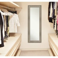 20" X 54" Non-Beveled Mezzanine Antique Silver Narrow Wood On The Door Mirror - Amanti Art -Lighting Specialty Store GUEST 4c0651b0 2227 4ec7 9d83 b8d556442521