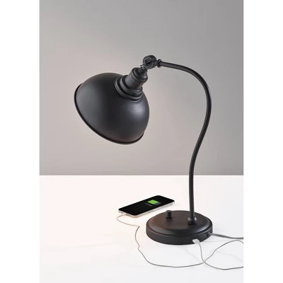 Wallace Table Lamp Black - Adesso 3 Wallace Table Lamp Black - Adesso
