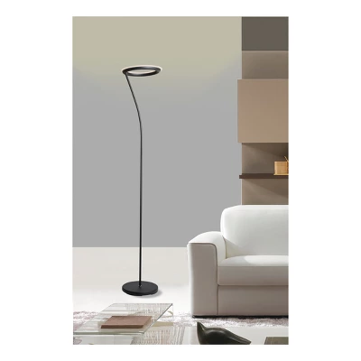 Halo Torchiere LED Floor Lamp - Ore International 4 Halo Torchiere LED Floor Lamp - Ore International - Image 3