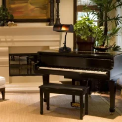 Bankers Lamp With Amber Mica Shade (Includes LED Light Bulb) -Lighting Specialty Store GUEST 513e9d33 f283 4b00 b3db 5d6d7bdecdcd